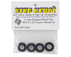 Image 2 for King Headz 17mm Coarse Thread Flanged Wheel Nut (Black) (4)