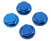 Image 1 for King Headz 17mm Coarse Thread Flanged Closed End Wheel Nut (Blue) (4)