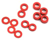 Image 1 for ProTek RC Aluminum Ball Stud Washer Set (Red) (12) (0.5mm, 1.0mm & 2.0mm)