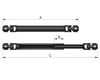 Image 3 for RC4WD Scale Steel Punisher Shaft V2 (120-150mm)