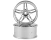 Image 1 for RC Art Evolve 05-K 5-Split Spoke Drift Wheels (Matte Silver) (2) (8mm Offset)