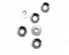 Image 1 for Racers Edge 4mm Silver Aluminum Flat Head Washers (6)
