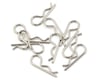 Image 1 for Radient Large Straight Body Clips (Silver) (10)