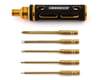 Image 1 for RJX Hobby 5 Piece 1/4" Drive Screwdriver Hex & Phillips Driver Set (Gold)