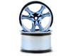 Image 1 for RPM Monster Clawz Monster Truck Wheel (2) (Standard Offset) (Blue Chrome)