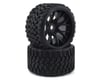 Image 1 for Sweep Terrain Crusher Belted Pre-Mounted Monster Truck Tires (Black) (2)