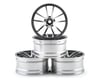 Image 1 for Team DC SPF 1/10 Drift Wheel Set (Silver) (4) (+9 Offset)