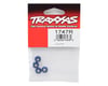 Image 2 for Traxxas 4mm Aluminum Flanged Serrated Nuts (Blue) (4)
