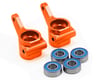 Traxxas Aluminum Steering Blocks w/Ball Bearings (Orange) (2)