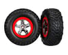 Image 1 for Traxxas Tires/Wheels Assembled Glued SCT Chrome Wheels