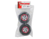 Image 2 for Traxxas Satin Chrome Beadlock Style Wheels & Tires (Red) (2)