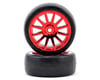 Image 1 for Traxxas LaTrax Pre-Mounted Slick Tires & 12-Spoke Wheels (Red Chrome) (2)
