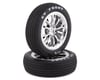 Traxxas Drag Slash Front Pre-Mounted Tires (Chrome) (2)