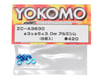 Image 2 for Yokomo 3x6x3.0mm Aluminum Shim (Blue) (8)