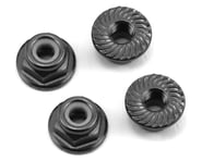 175RC Aluminum 4mm Serrated Locknuts (Grey) | product-related