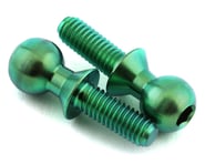 175RC 5.5x8mm Titanium Ball Studs (Green) (2) | product-related