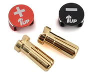 1UP Racing LowPro Bullet Plug Grips w/5mm Bullets (Black/Red) | product-also-purchased