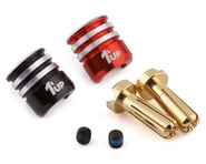 1UP Racing Heatsink Bullet Plug Grips w/4mm Bullets (Black/Red) | product-related