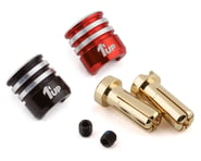 1UP Racing Heatsink Bullet Plug Grips w/5mm Bullets (Black/Red) | product-related
