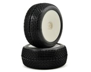 AKA EVO Cityblock 1/8 Truggy Pre-Mounted Tires (2) (White) | product-related
