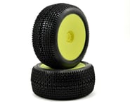 AKA EVO Cityblock 1/8 Truggy Pre-Mounted Tires (2) (Yellow) | product-related