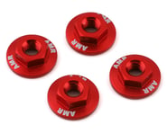 AMR 4mm Aluminum Serrated Flange Nut (Red) (4) | product-also-purchased