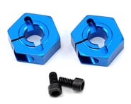 Team Associated 12mm Aluminum Front Clamping Wheel Hex Set (Blue) (2) | product-related