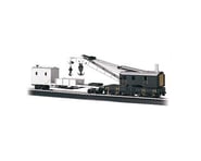 more-results: The Bachmann HO Scale Painted Unlettered 250-Ton Steam Crane &amp; Boom Tender, a deta