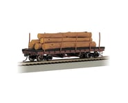 more-results: The Bachmann HO Scale ACF 40' 1906-1935 Era Log Car with Logs, a detailed model of the