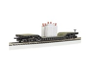 more-results: The Bachmann HO Scale 52' Center-Depressed Flat Car with Transformer, a detailed model