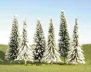 Bachmann Scenescapes Pine Trees w/Snow (6) (5-6") | product-related