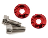 Team Brood M3 Motor Washer Heatsink w/Screws (Red) (2) (8mm) | product-also-purchased