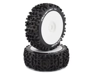 DuraTrax Pre-Mounted Lockup 1/8 Buggy Tires (White) (2)(Soft - C2) | product-related