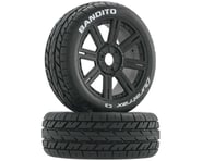 DuraTrax Bandito 1/8 Buggy Tire C3 Mounted Spoke Tires, Black (2) | product-related
