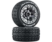DuraTrax Bandito Pre-Mounted 2.2" Stadium Truck Tires (Black Chrome) (2) | product-related