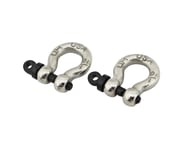 Hot Racing 1/10 Aluminum Tow Shackle D-Rings (2) (Chrome) | product-related