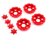 JConcepts "Tracker" Monster Truck Wheel Mock Beadlock Rings (Red) (4) | product-also-purchased