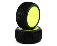 JConcepts Fuzz Bite LP 2.2" Mounted Rear Buggy Carpet Tires (Yellow) (2) (Pink) | product-also-purchased