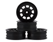 JConcepts 9 Shot 2.2 Dirt Oval Front Wheels (Black) (4) (B6.1/XB2/RB7/YZ2) | product-also-purchased