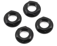 King Headz 17mm Coarse Thread Flanged Wheel Nut (Black) (4) | product-related
