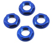 King Headz 17mm Coarse Thread Flanged Wheel Nut (Blue) (4) | product-related