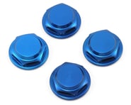 King Headz 17mm Coarse Thread Flanged Closed End Wheel Nut (Blue) (4) | product-related