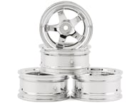 Killerbody 5-Spoke 1/10 On-Road Wheel Set (Chrome) (4) (6mm Offset) w/12mm Hex | product-related