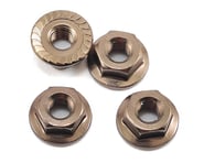 Kyosho 4x4.5mm Aluminum Flanged Locknut (Gun Metal) (4) | product-related