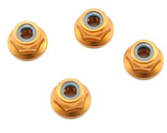 Kyosho 4x4.5mm Aluminum Flanged Locknut (Gold) (4) | product-related