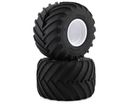 Kyosho USA-1 Pre-Mounted Monster Truck Tire & Wheel (White) (2) | product-related