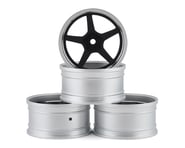 MST GT Wheel Set (Matte Silver/Black) (4) (Offset Changeable) | product-also-purchased