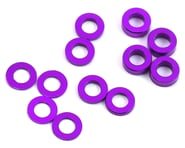 ProTek RC Aluminum Ball Stud Washer Set (Purple) (12) (0.5mm, 1.0mm & 2.0mm) | product-related