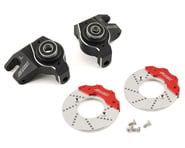 Samix SCX-6 7075 Aluminum Steering Knuckle Set w/Brake Rotor (Black) | product-also-purchased