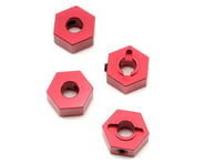 ST Racing Concepts 12mm Aluminum Hex Adapters (Red) (4) (Slash 4x4) | product-related